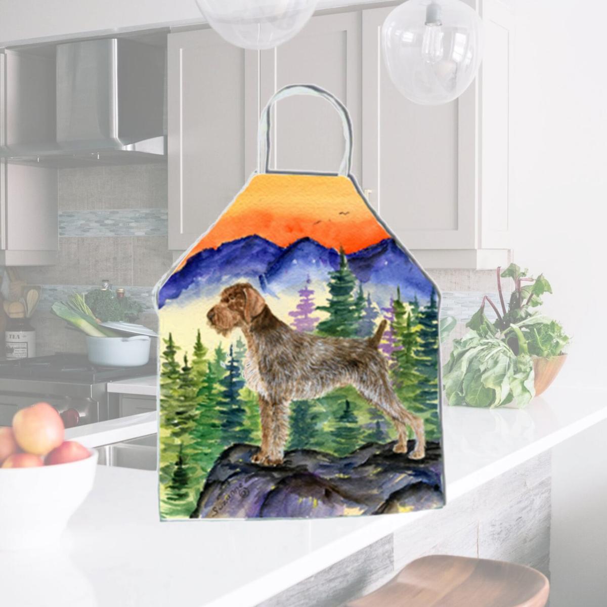 Picture of Carolines Treasures SS8226APRON German Wirehaired Pointer Apron - 27 x 31 in.