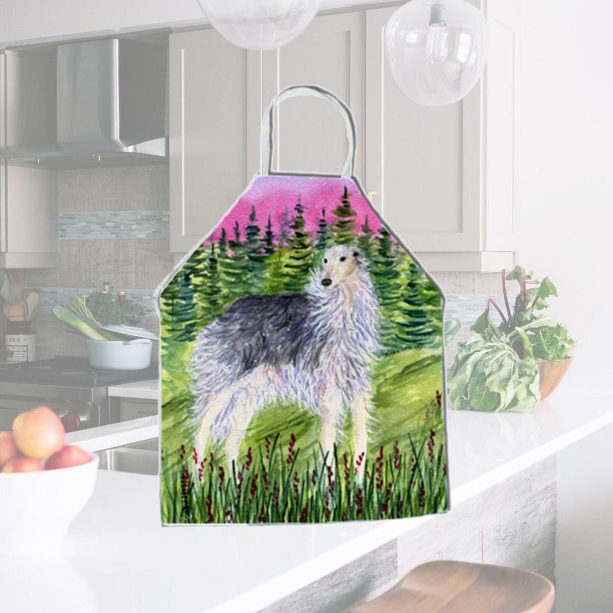 Picture of Carolines Treasures SS8227APRON Borzoi Apron - 27 x 31 in.