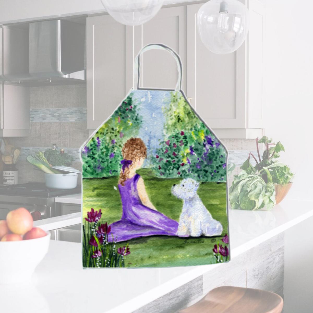Picture of Carolines Treasures SS8246APRON Westie Apron - 27 x 31 in.