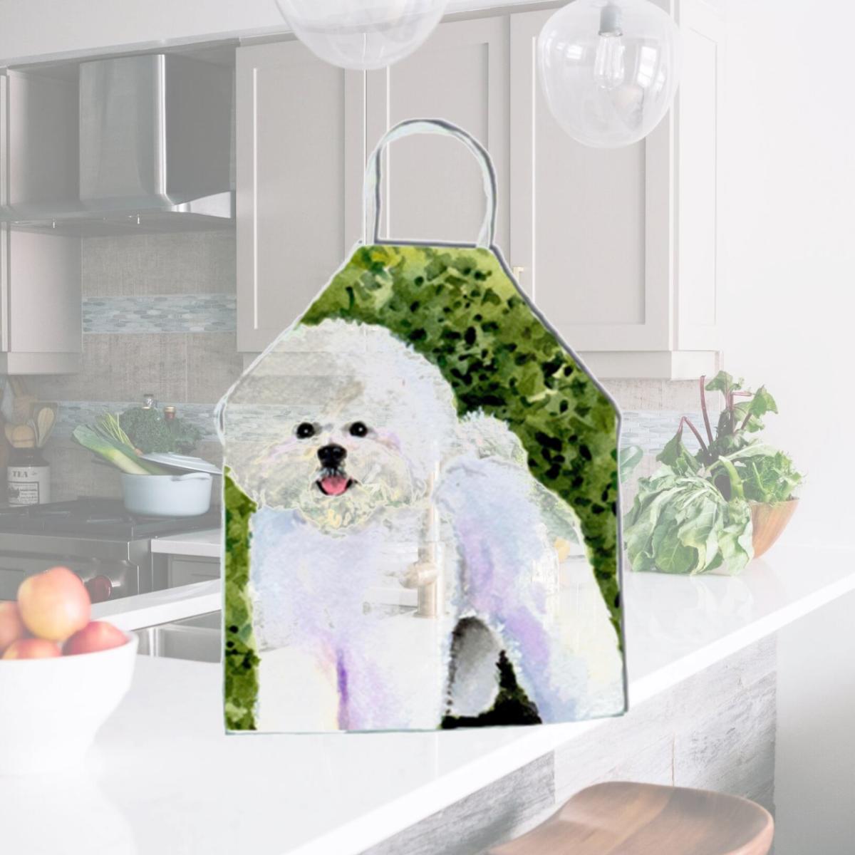 Picture of Carolines Treasures SS8712APRON Bichon Frise Apron - 27 x 31 in.