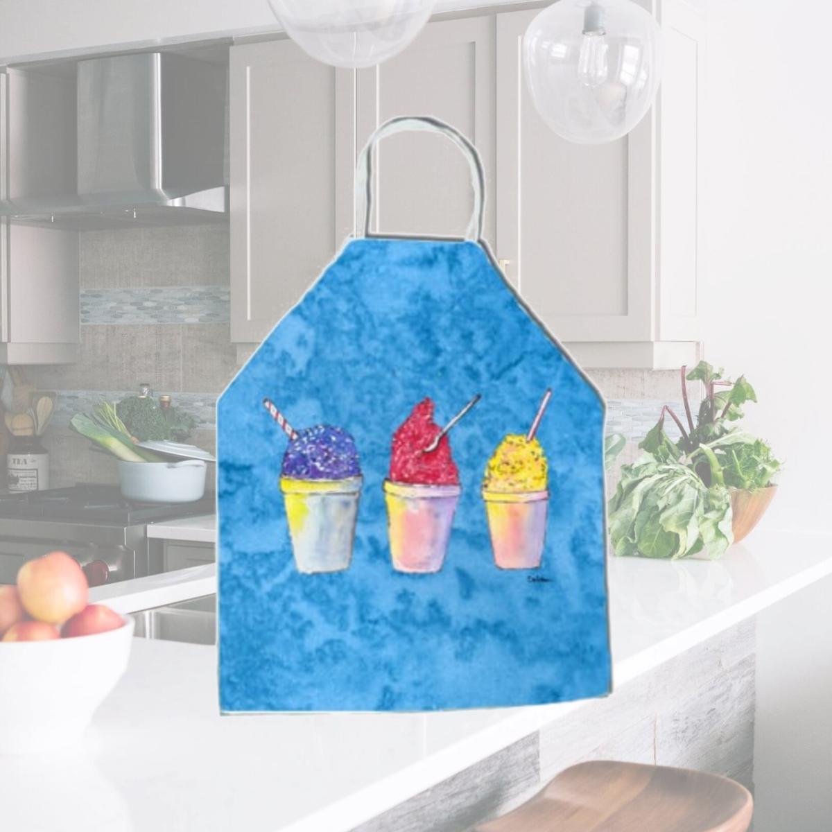Picture of Carolines Treasures 8780APRON Snowballs Apron - 27 x 31 in.