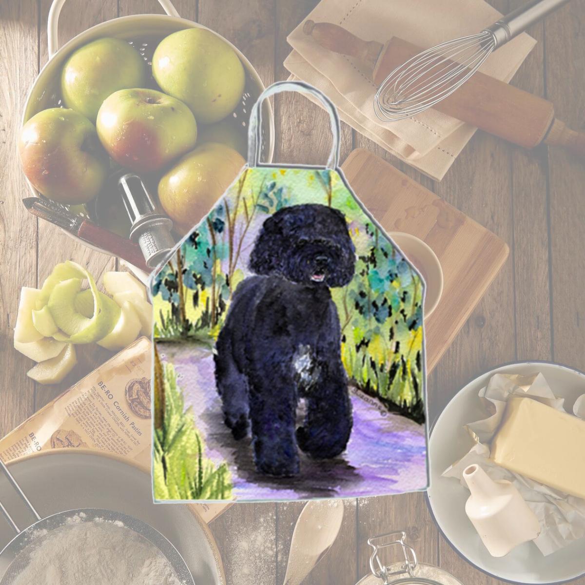 Picture of Carolines Treasures SS8264APRON Portuguese Water Dog Apron - 27 x 31 in.