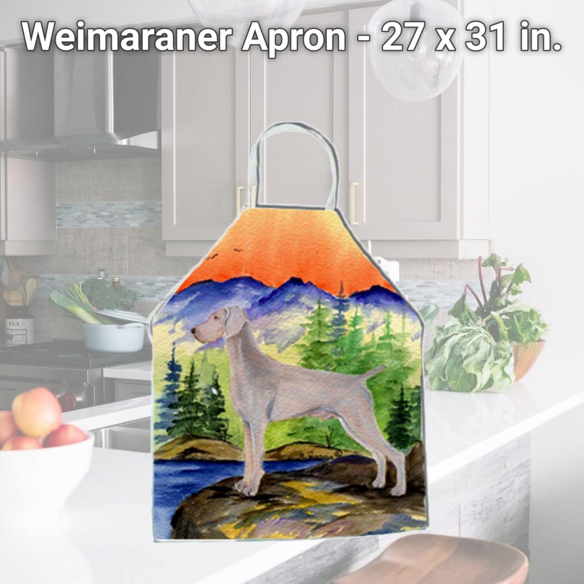 Picture of Carolines Treasures SS8267APRON Weimaraner Apron - 27 x 31 in.
