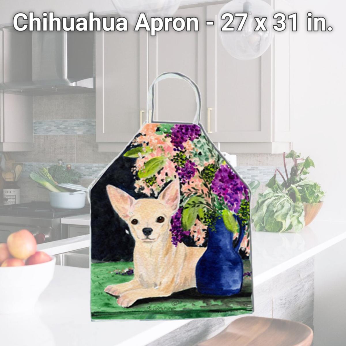 Picture of Carolines Treasures SS8289APRON Chihuahua Apron - 27 x 31 in.