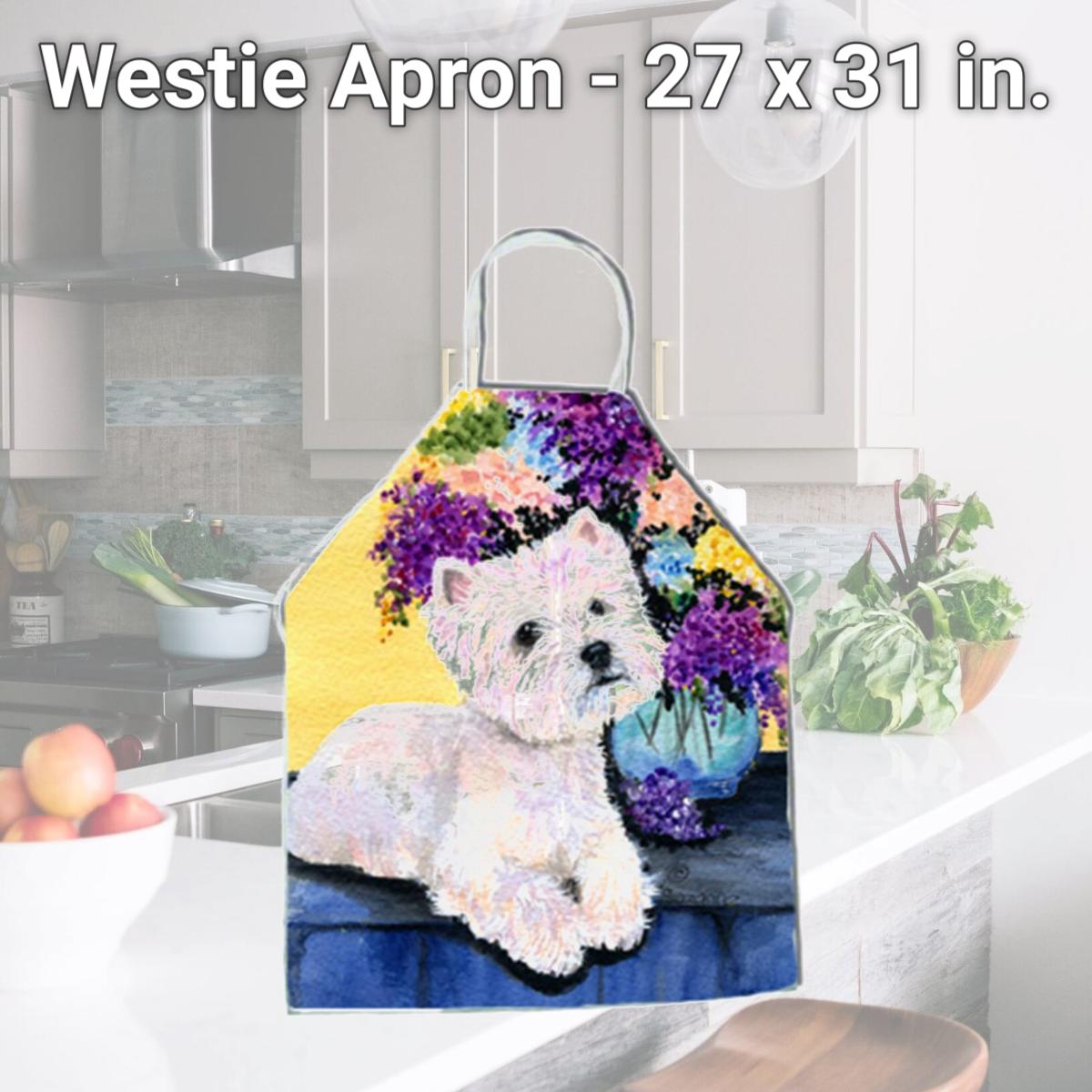 Picture of Carolines Treasures SS8291APRON Westie Apron - 27 x 31 in.