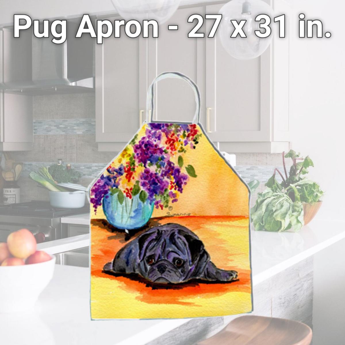 Picture of Carolines Treasures SS8298APRON Pug Apron - 27 x 31 in.