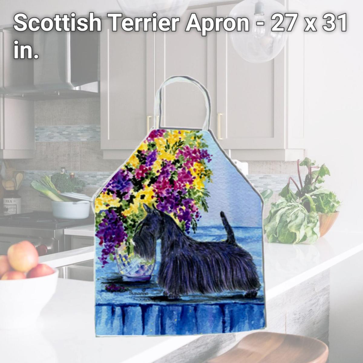 Picture of Carolines Treasures SS8309APRON Scottish Terrier Apron - 27 x 31 in.