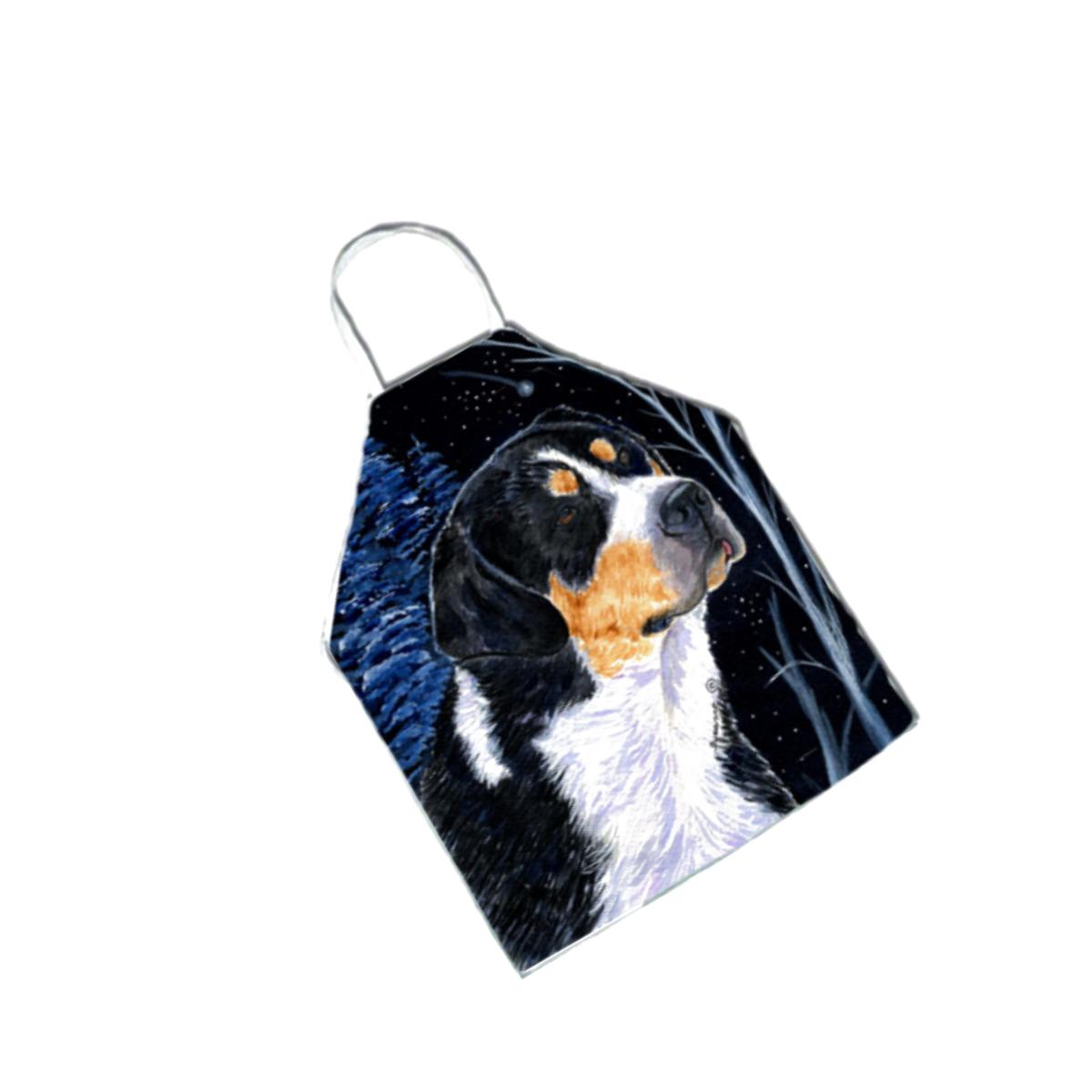 Picture of Carolines Treasures SS8393APRON Starry Night Bernese Mountain Dog Apron - 27 x 31 in.