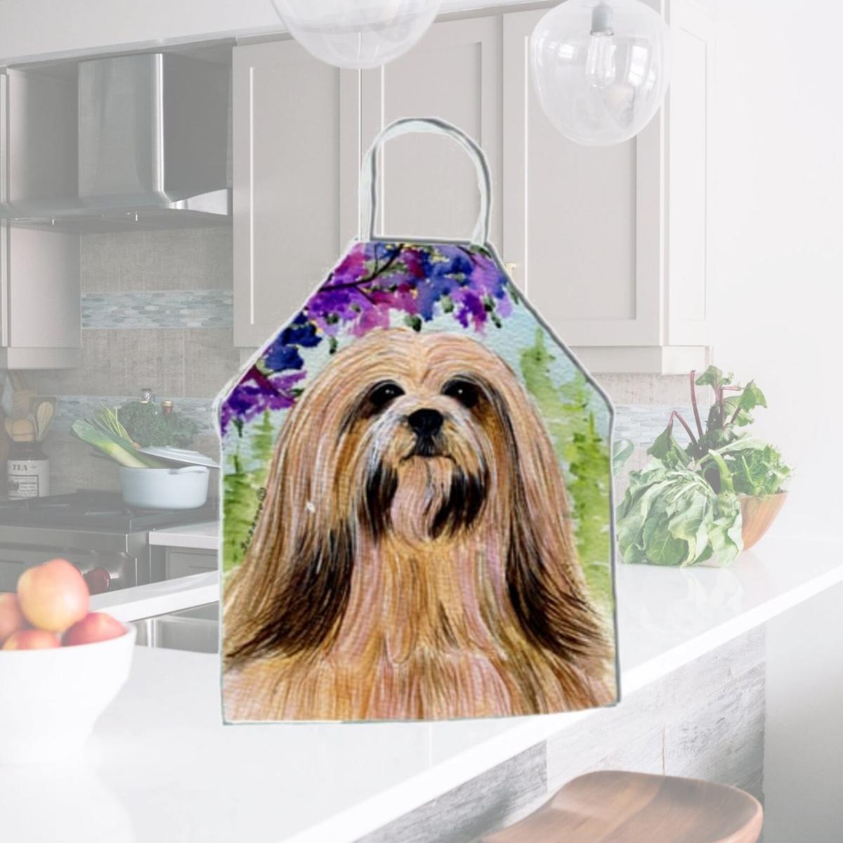 Picture of Carolines Treasures SS8436APRON Lhasa Apso Apron - 27 x 31 in.