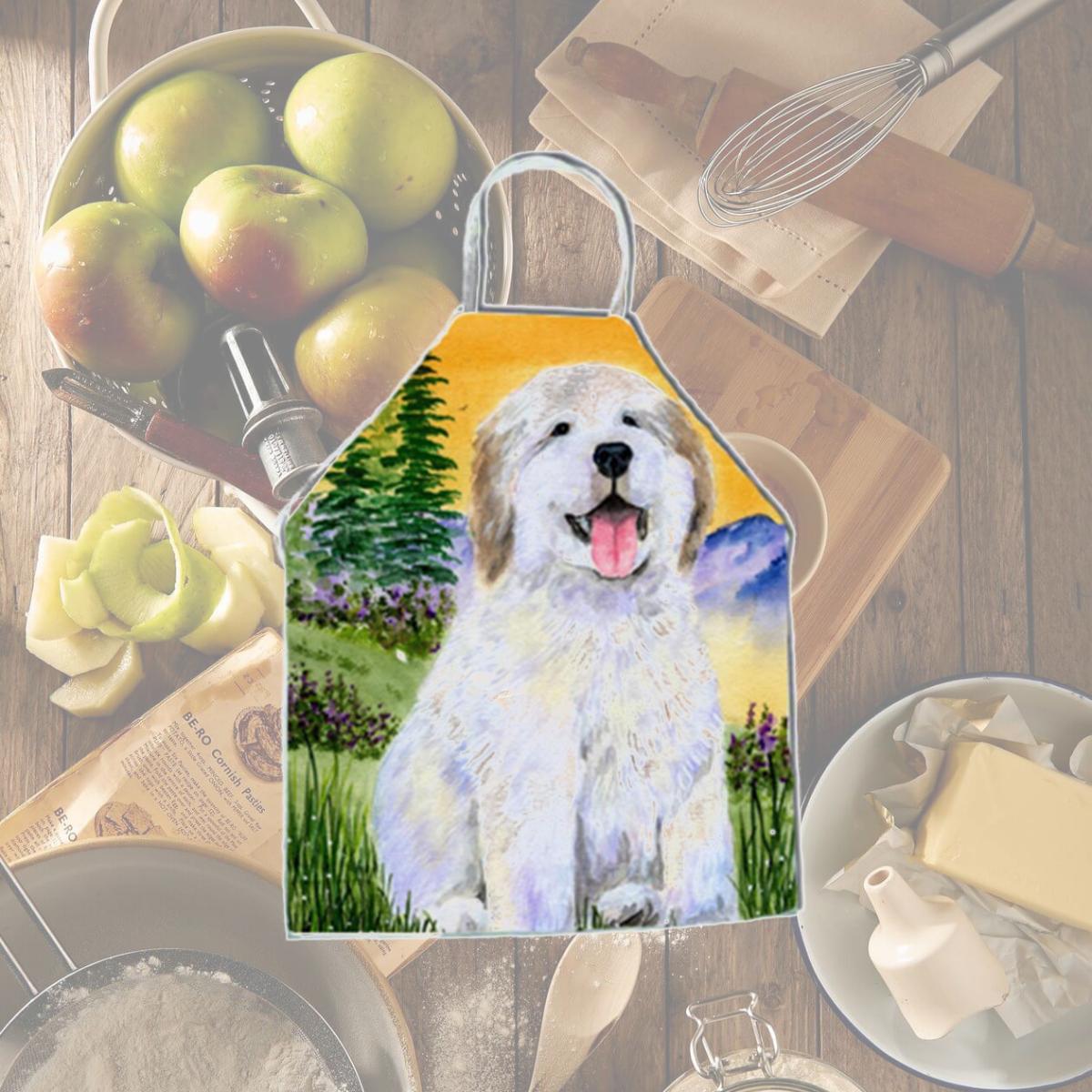 Picture of Carolines Treasures SS8469APRON Great Pyrenees Apron - 27 x 31 in.
