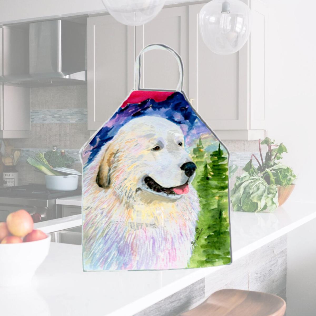 Picture of Carolines Treasures SS8473APRON Great Pyrenees Apron - 27 x 31 in.