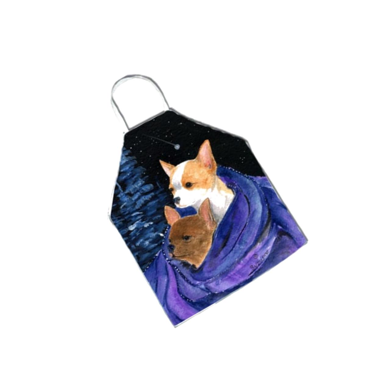 Picture of Carolines Treasures SS8513APRON Starry Night Chihuahua Apron - 27 x 31 in.