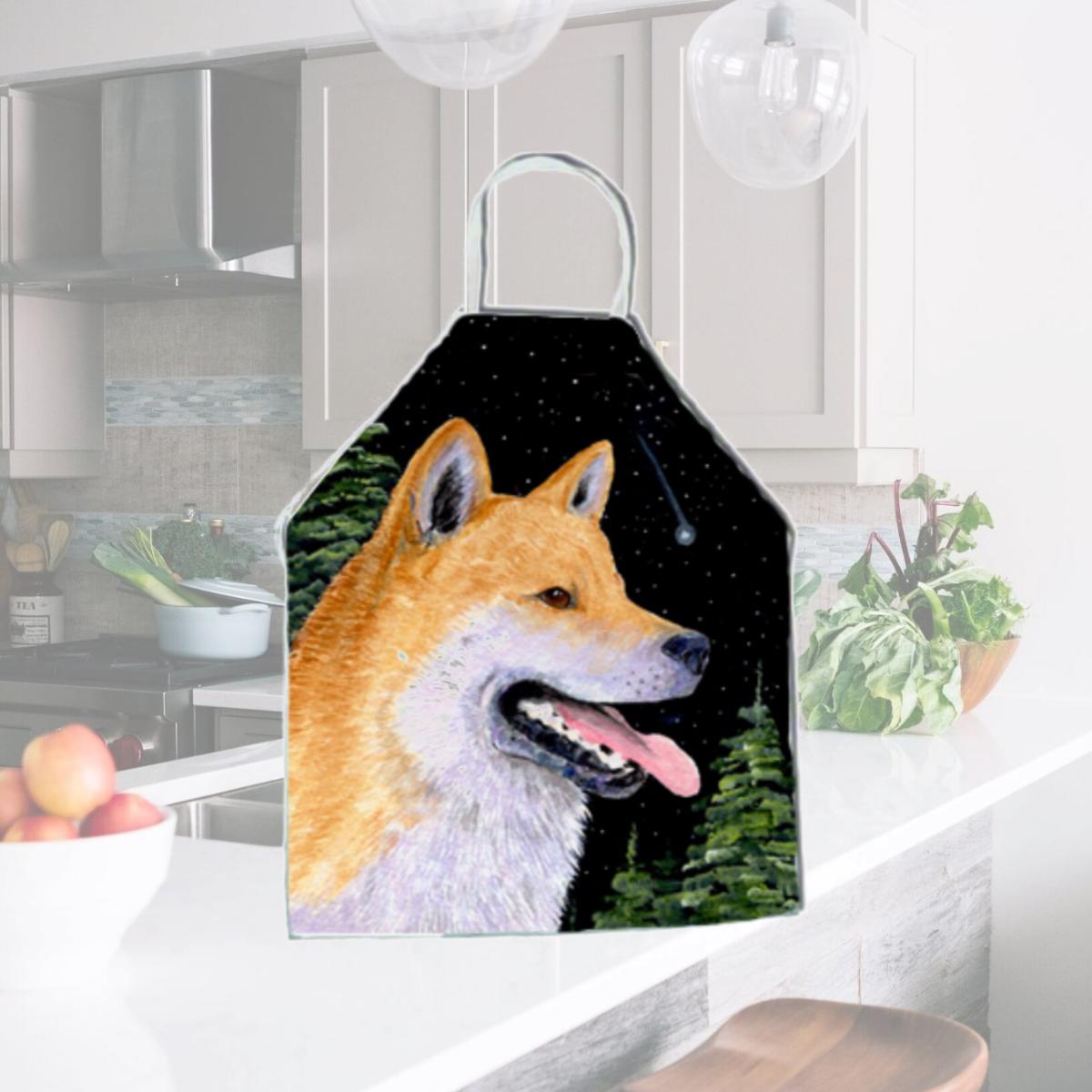 Picture of Carolines Treasures SS8598APRON Shiba Inu Apron - 27 x 31 in.