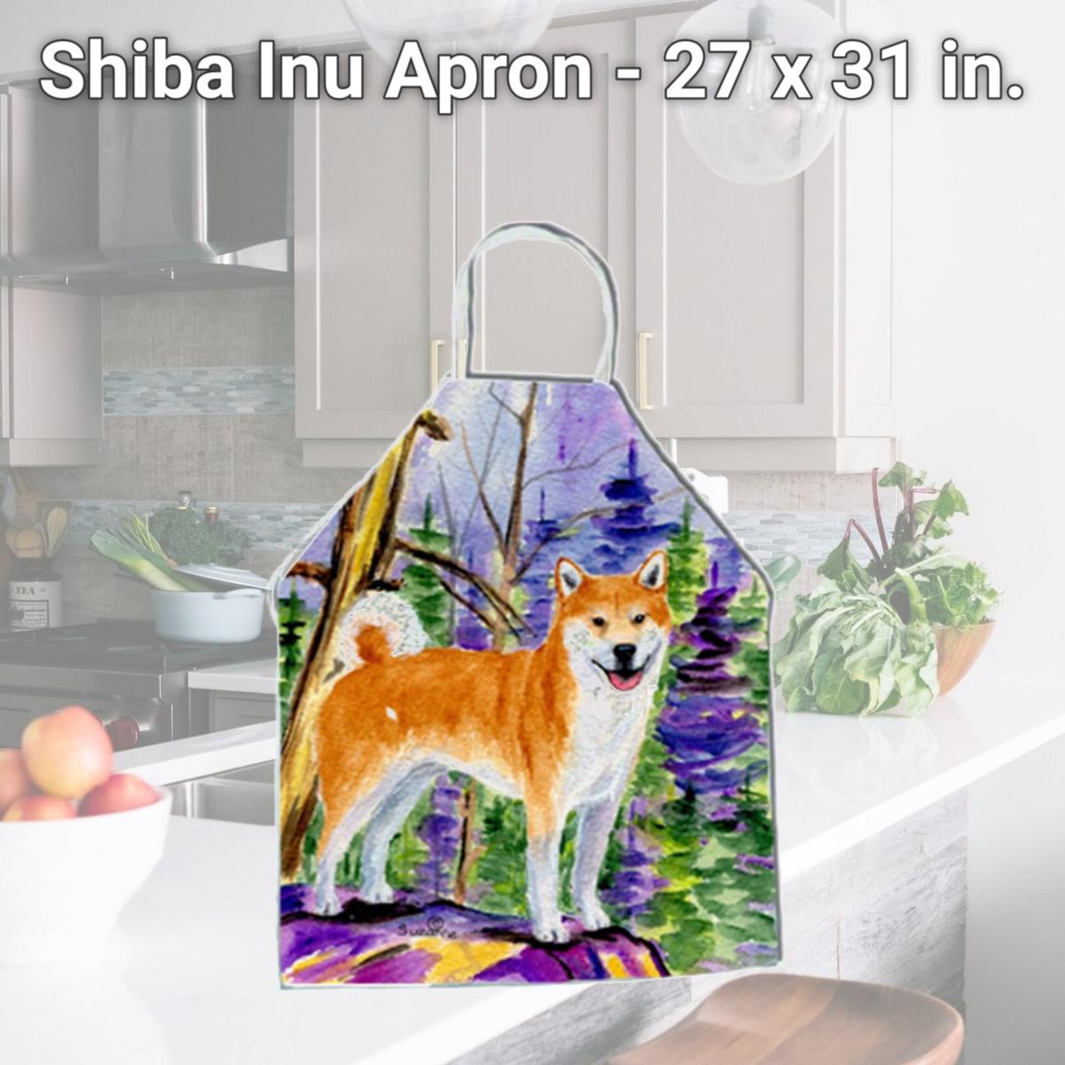 Picture of Carolines Treasures SS8629APRON Shiba Inu Apron - 27 x 31 in.