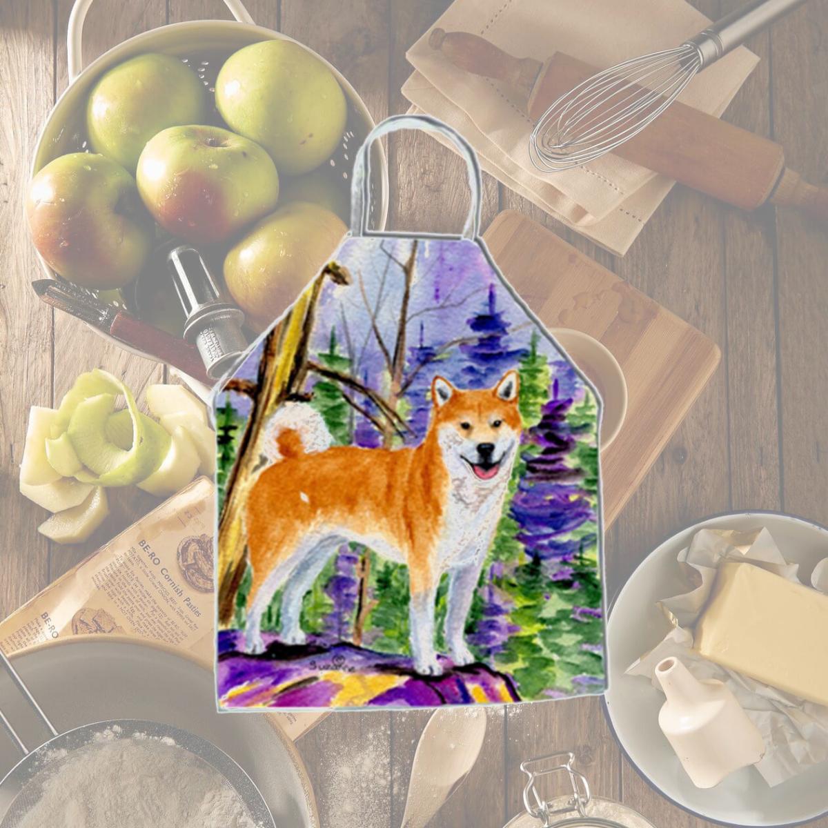 Picture of Carolines Treasures SS8629APRON Shiba Inu Apron - 27 x 31 in.