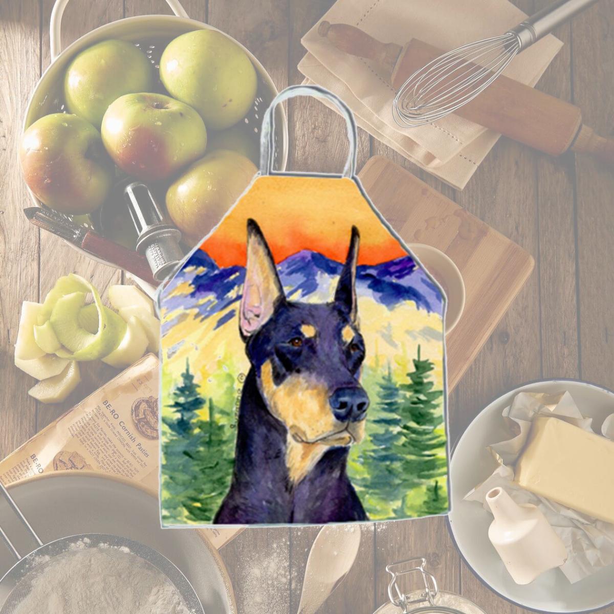 Picture of Carolines Treasures SS8658APRON Doberman Apron - 27 x 31 in.