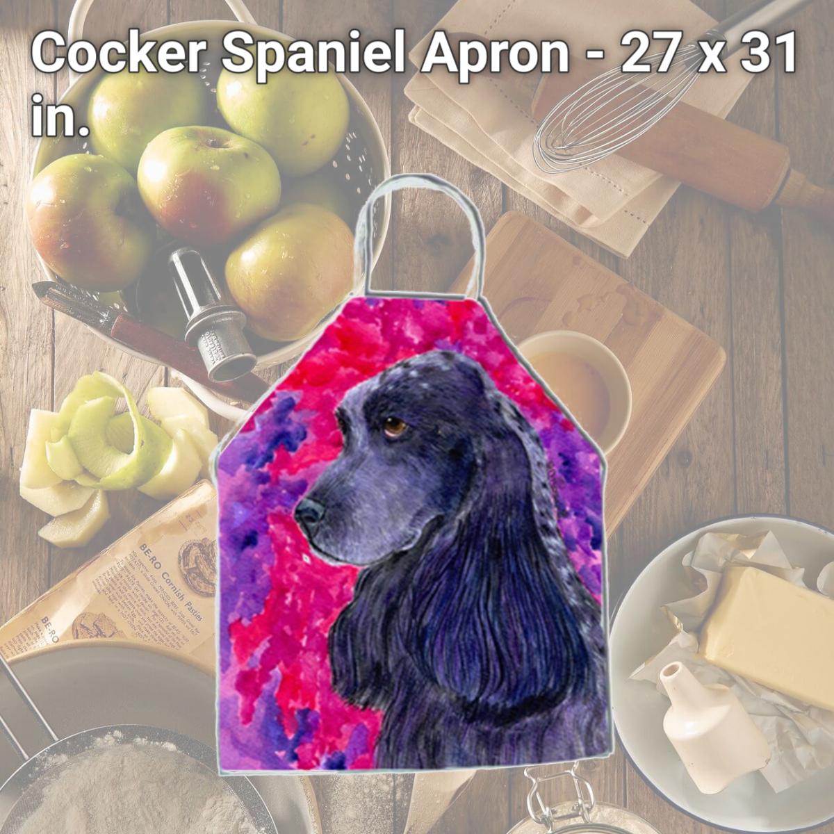 Picture of Carolines Treasures SS8659APRON Cocker Spaniel Apron - 27 x 31 in.
