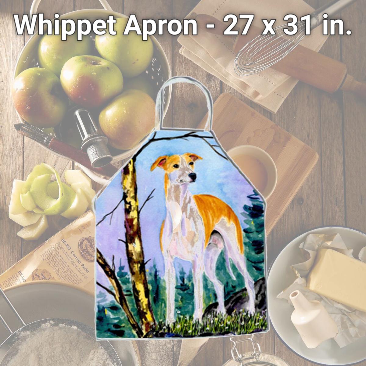 Picture of Carolines Treasures SS8662APRON Whippet Apron - 27 x 31 in.