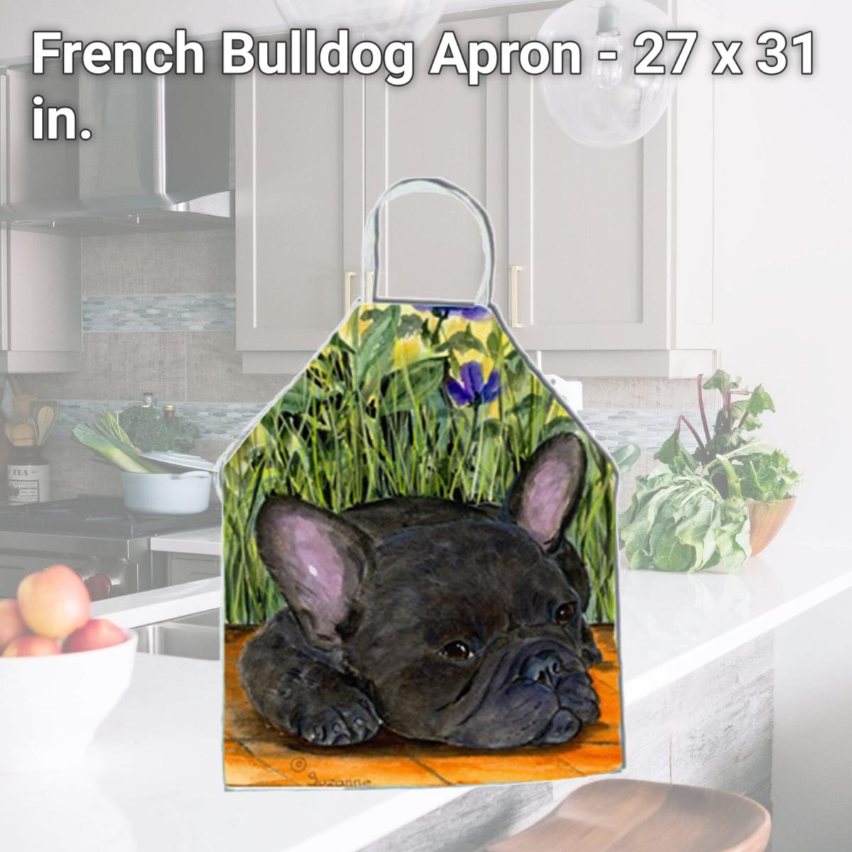 Picture of Carolines Treasures SS8674APRON French Bulldog Apron - 27 x 31 in.
