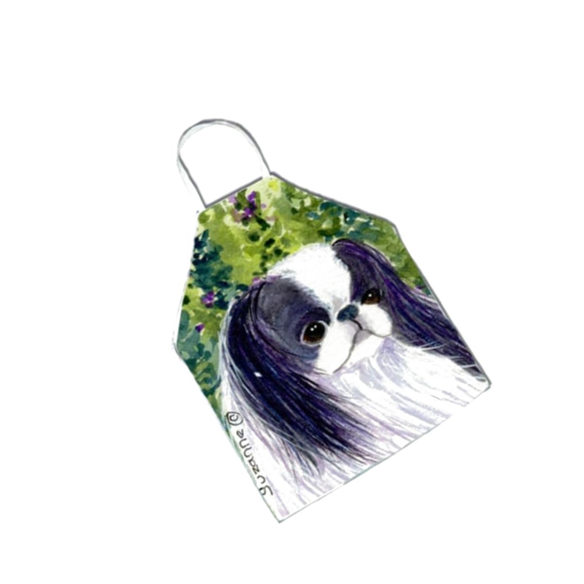 Picture of Carolines Treasures SS8730APRON Japanese Chin Apron - 27 x 31 in.