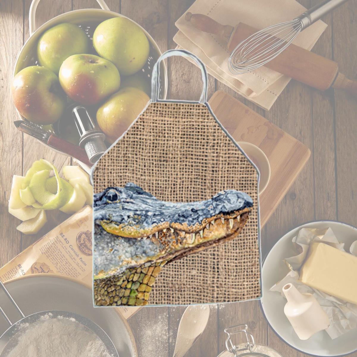 Picture of Carolines Treasures 8733APRON Alligator Apron - 27 x 31 in.