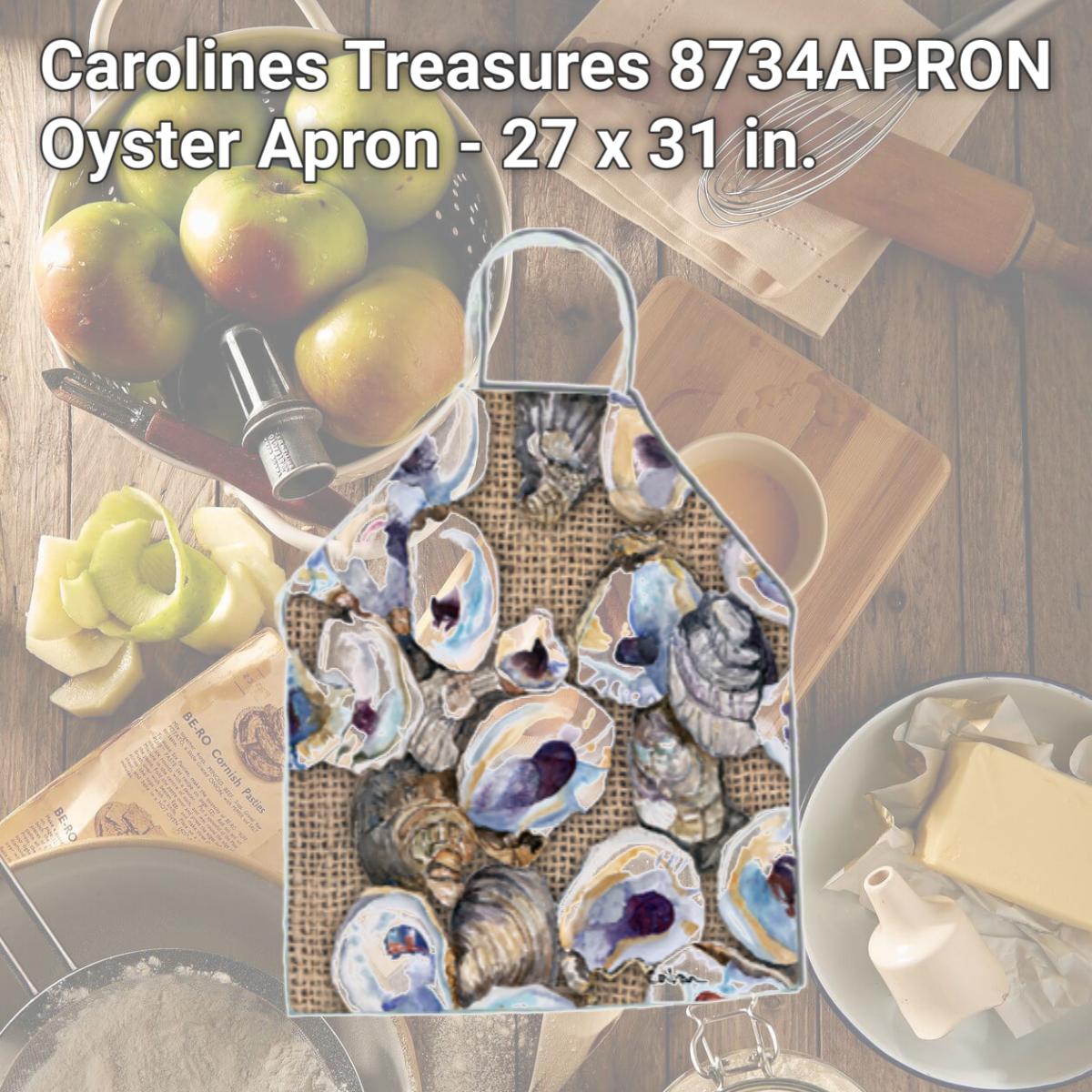 Picture of Carolines Treasures 8734APRON Oyster Apron - 27 x 31 in.