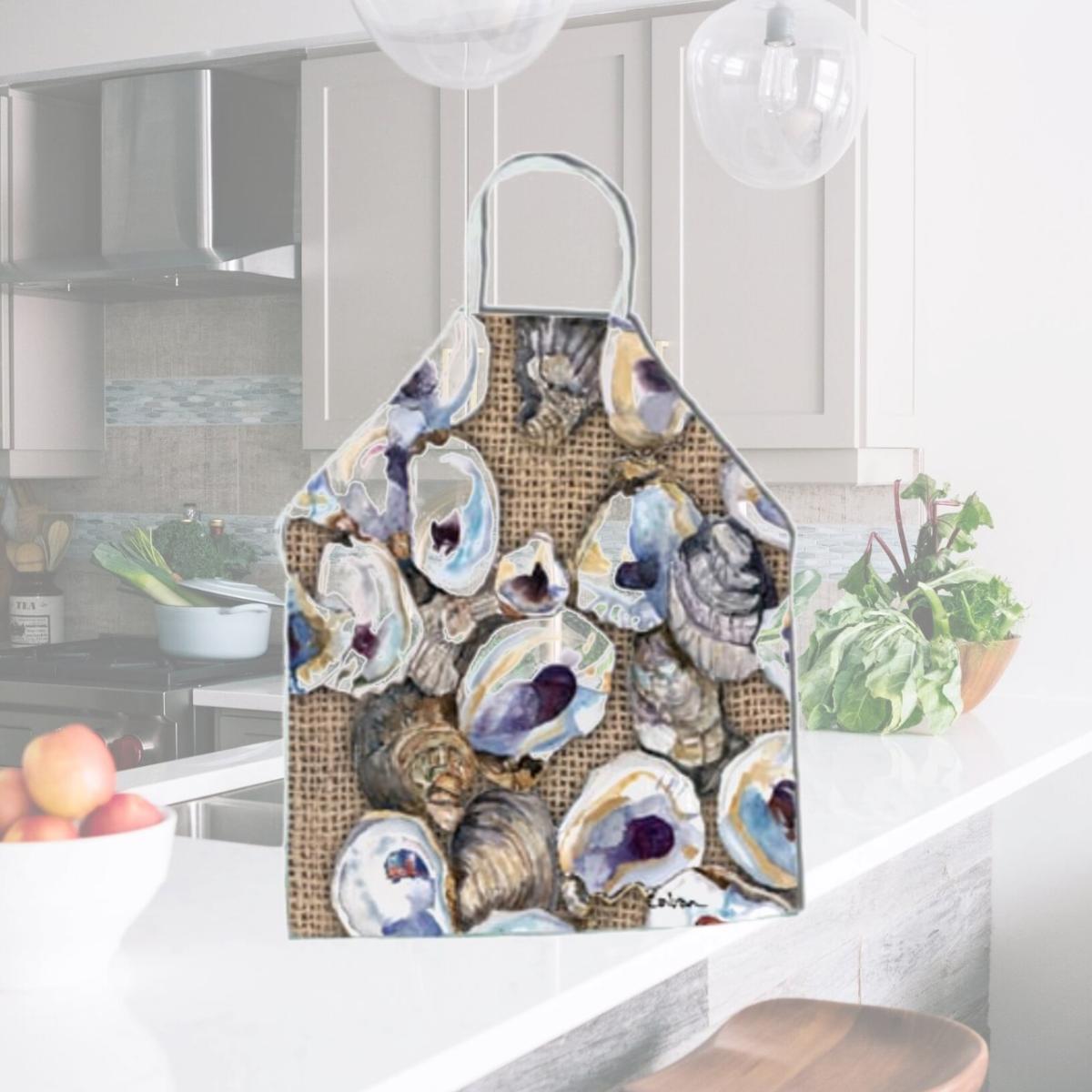 Picture of Carolines Treasures 8734APRON Oyster Apron - 27 x 31 in.