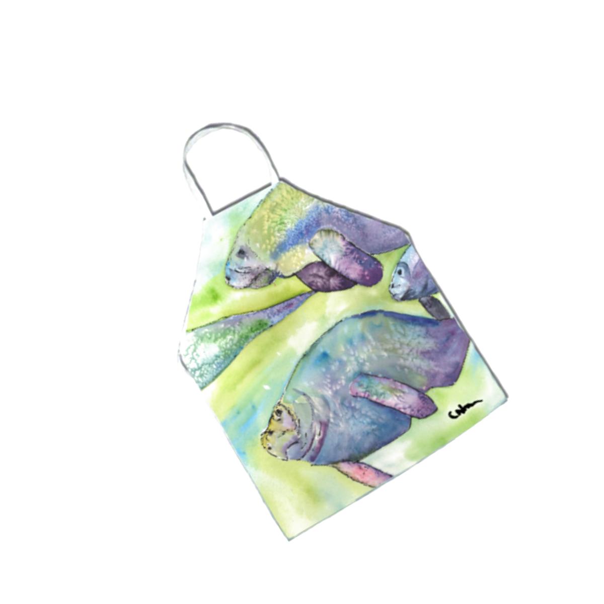 Picture of Carolines Treasures 8544APRON Manatee Apron - 27 x 31 in.