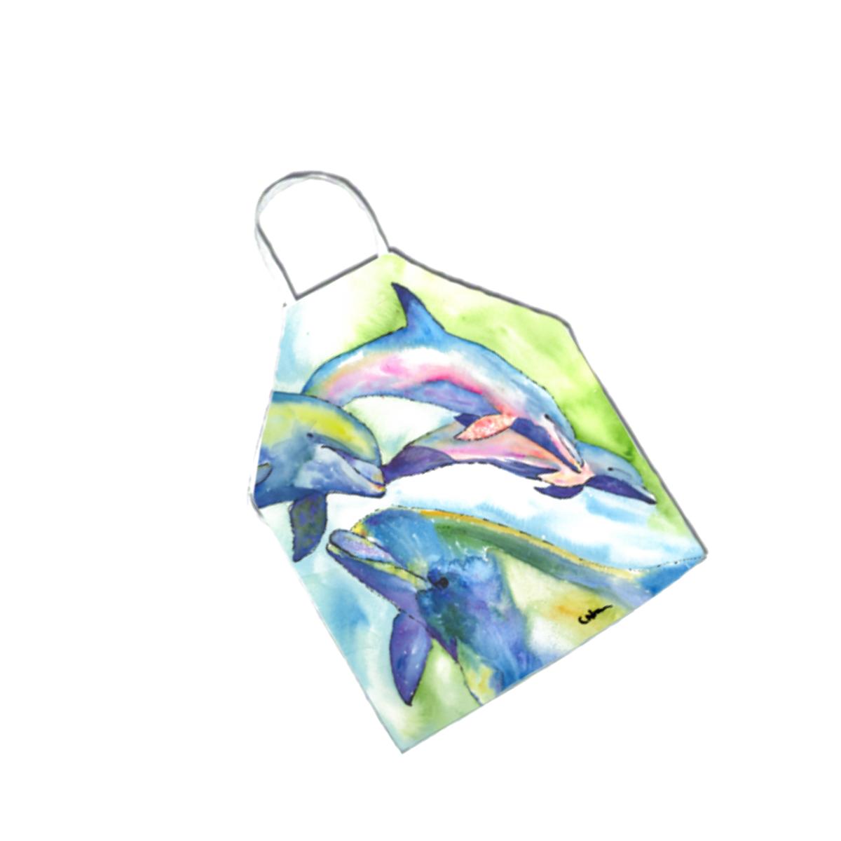 Picture of Carolines Treasures 8548APRON Dolphin Apron - 27 x 31 in.