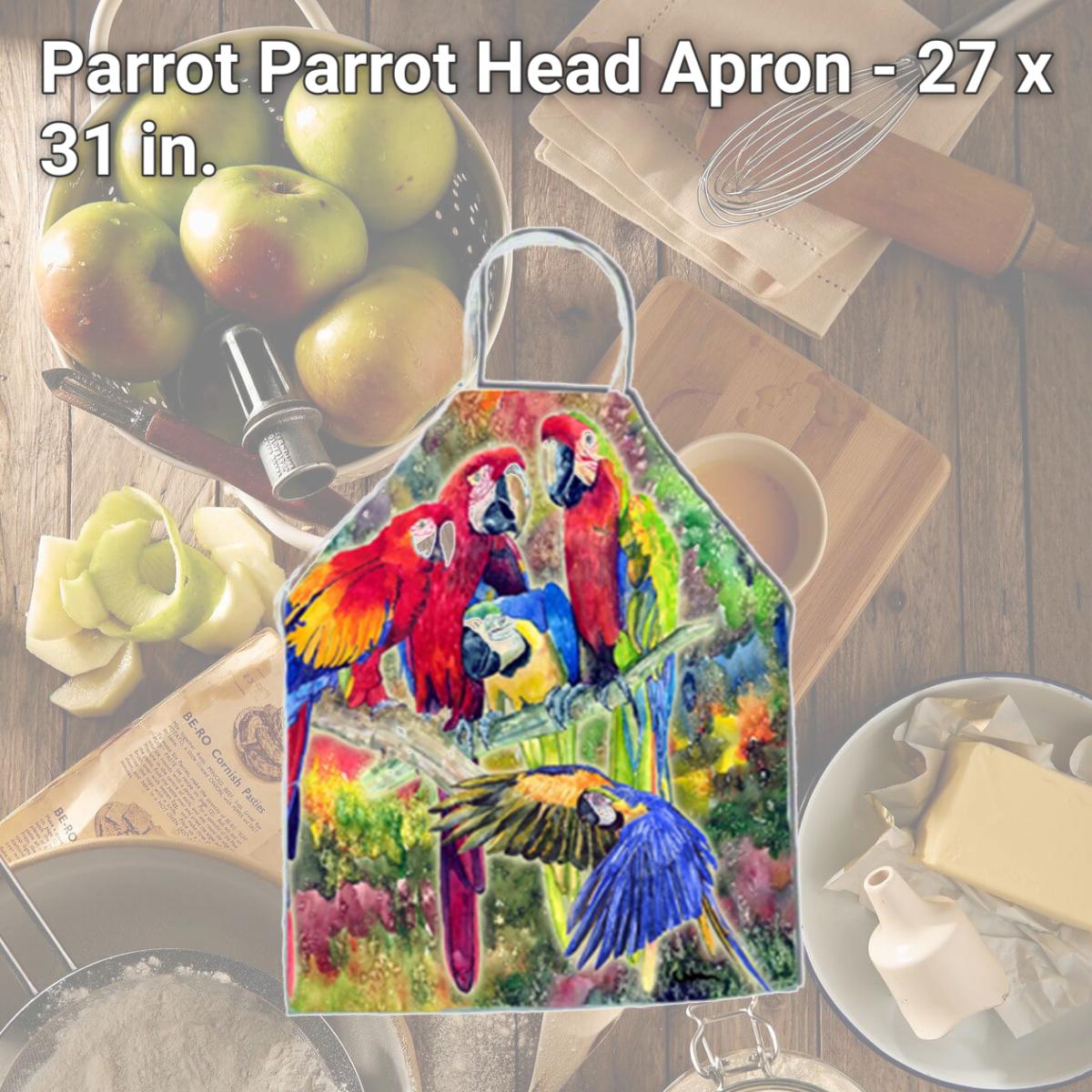 Picture of Carolines Treasures 8600APRON Parrot Parrot Head Apron - 27 x 31 in.