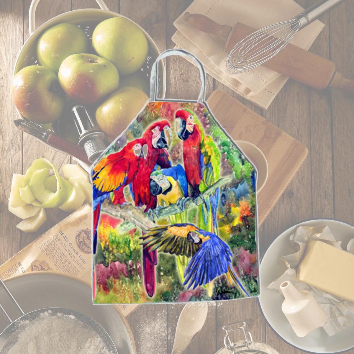Picture of Carolines Treasures 8600APRON Parrot Parrot Head Apron - 27 x 31 in.