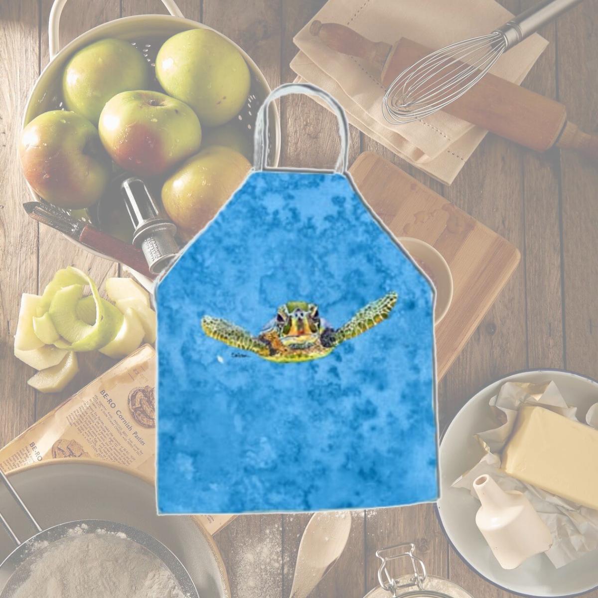 Picture of Carolines Treasures 8653APRON 27 x 31 in. Turtle Coming At You Apron