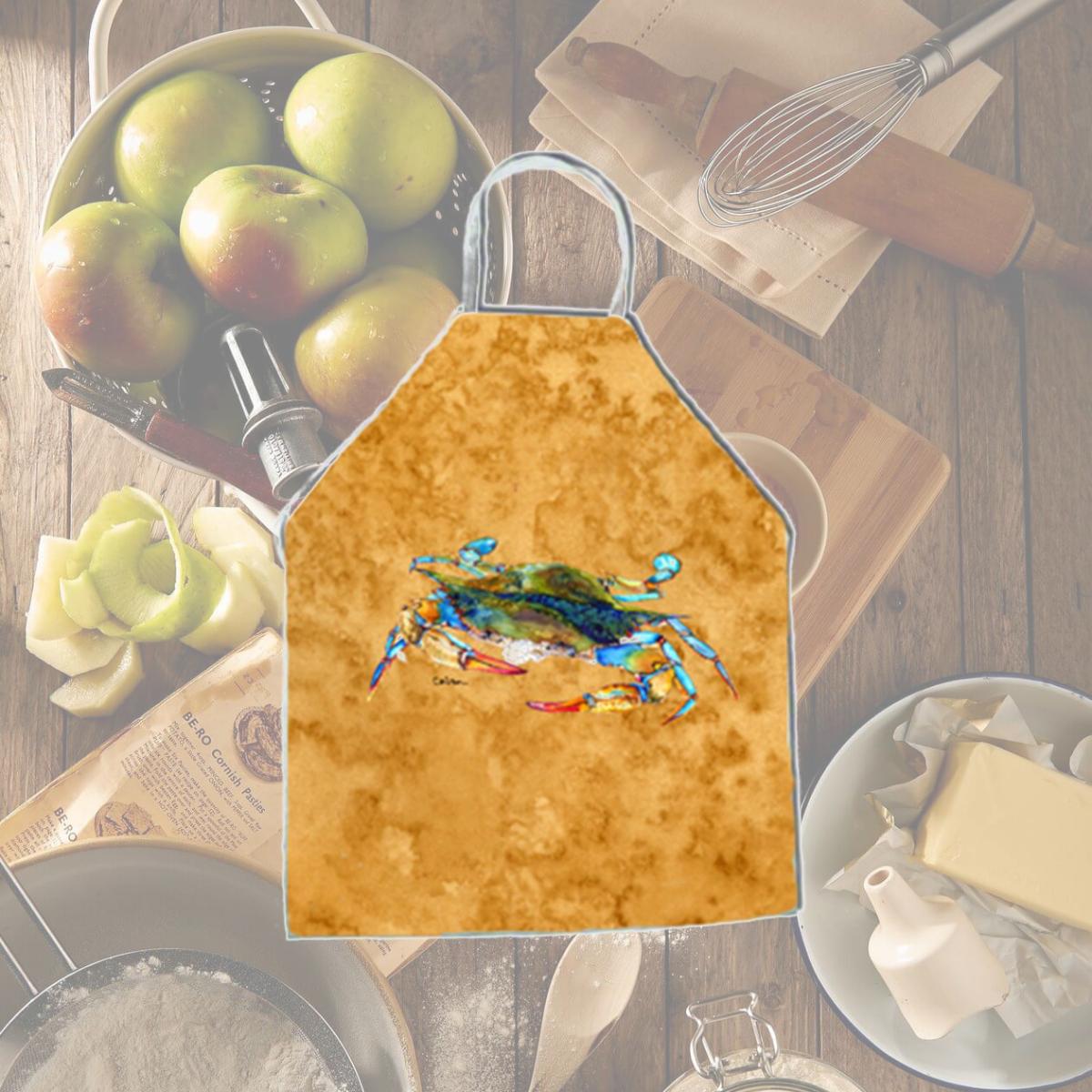 Picture of Carolines Treasures 8655APRON 27 x 31 in. Crab Apron