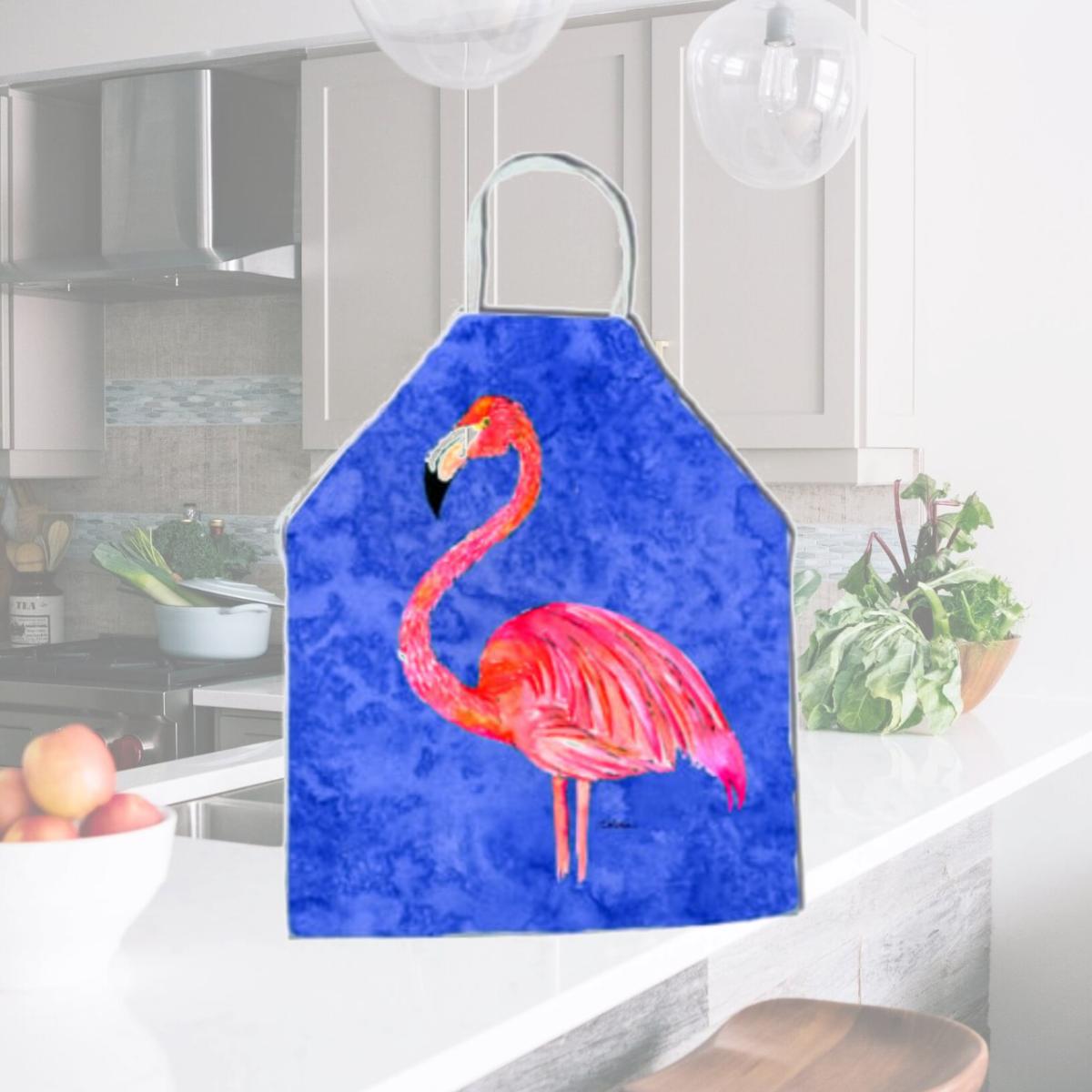 Picture of Carolines Treasures 8685APRON 27 x 31 in. Flamingo Apron