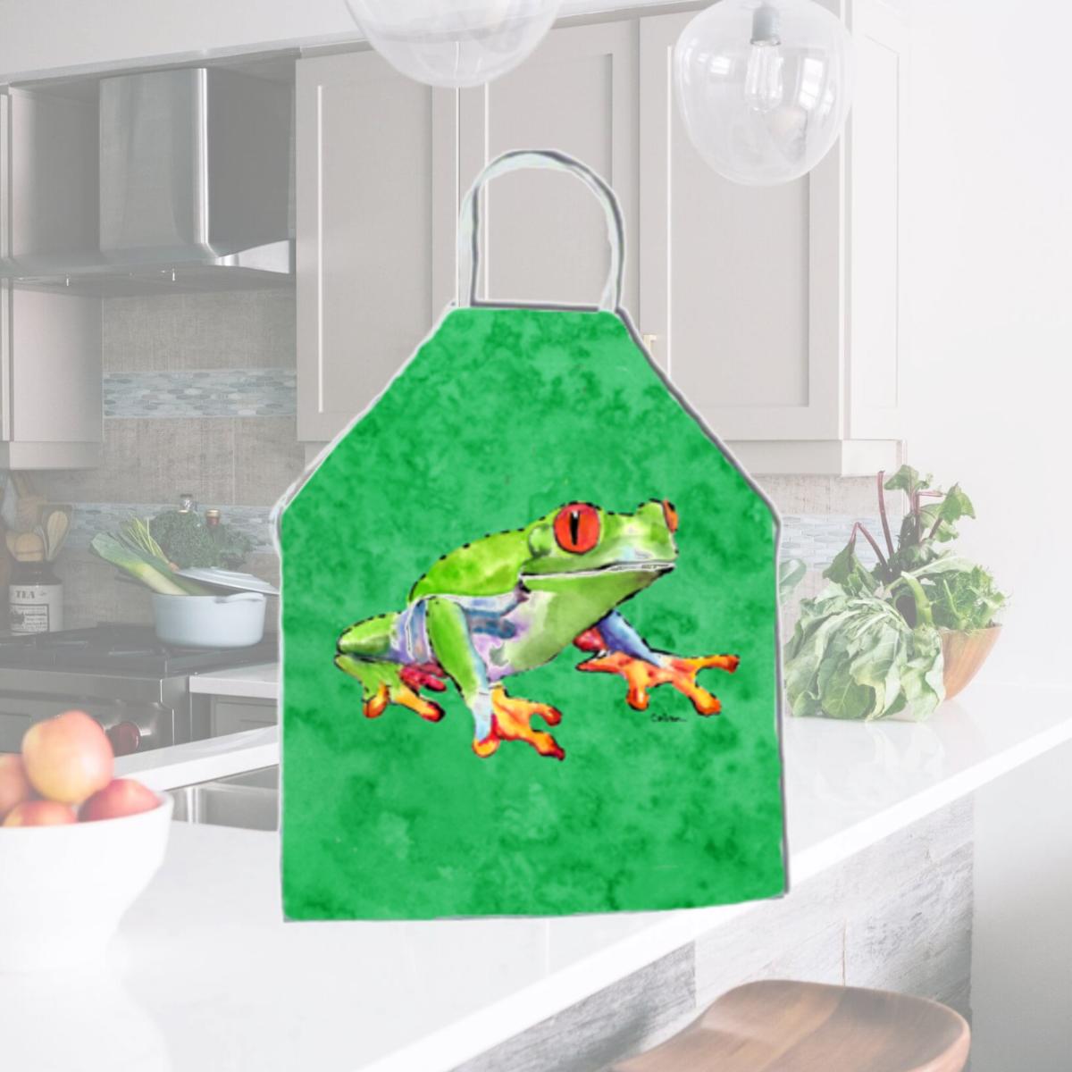 Picture of Carolines Treasures 8688APRON 27 x 31 in. Frog Apron