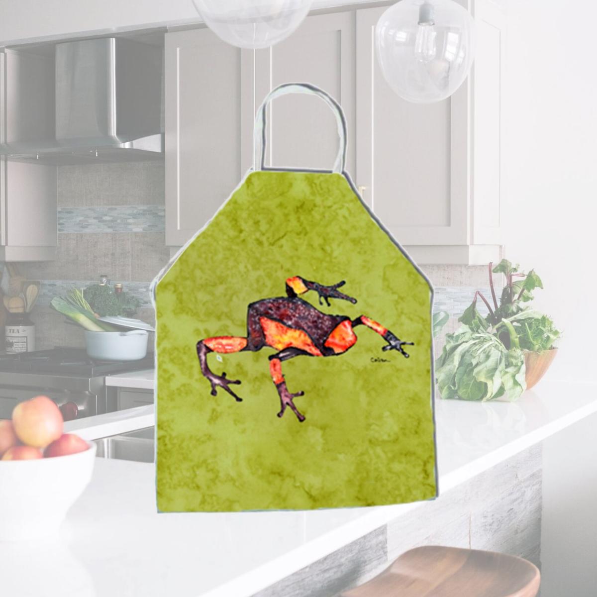 Picture of Carolines Treasures 8689APRON 27 x 31 in. Frog Apron
