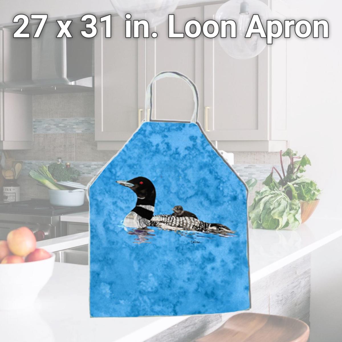 Picture of Carolines Treasures 8718APRON 27 x 31 in. Loon Apron