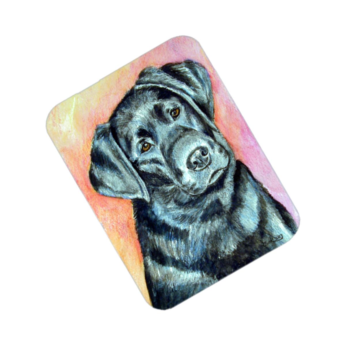 Picture of Carolines Treasures 7177LCB Black Labrador Glass Cutting Board - Large- 15 x 12 in.