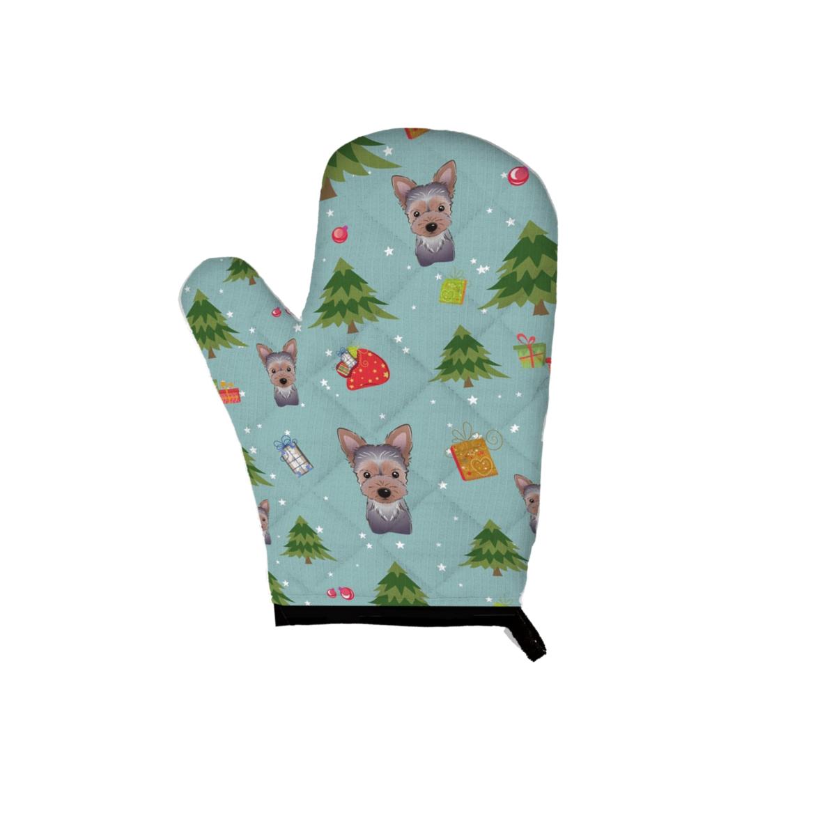 Picture of Carolines Treasures BB5021OVMT Christmas Yorkie Puppy Oven Mitt