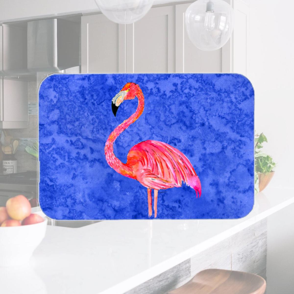 Picture of Carolines Treasures 8685LCB Flamingo Glass Cutting Board - Large- 15 x 12 in.