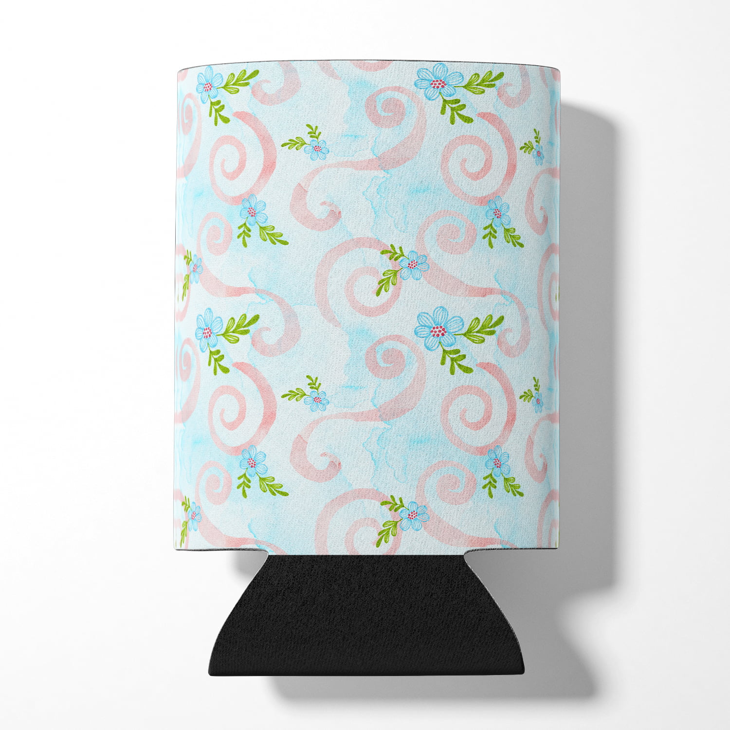 UPC 785578455772 product image for Watercolor Blue Flowers & Swirls Can or Bottle Hugger | upcitemdb.com