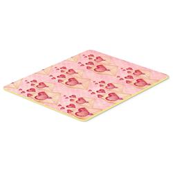 Bb7568cmt Watercolor Pink Love Letter Kitchen Or Bath Mat, 20 X 30 In.