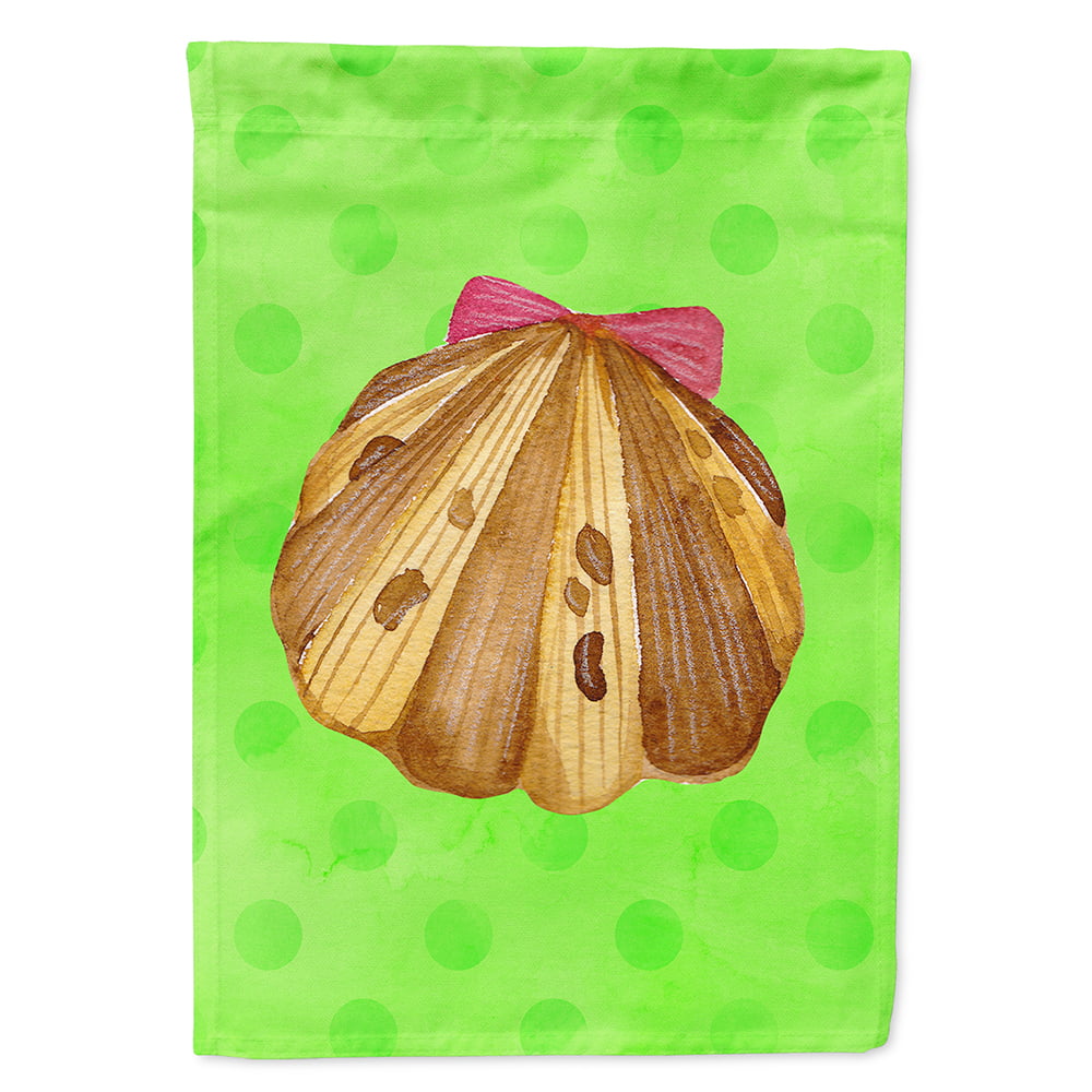 BB8170CHF Sea Shell Green Polkadot Flag Canvas, House Size