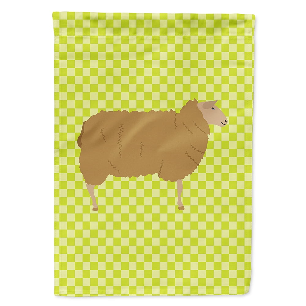 East Friesian Sheep Green Flag Canvas House - Green