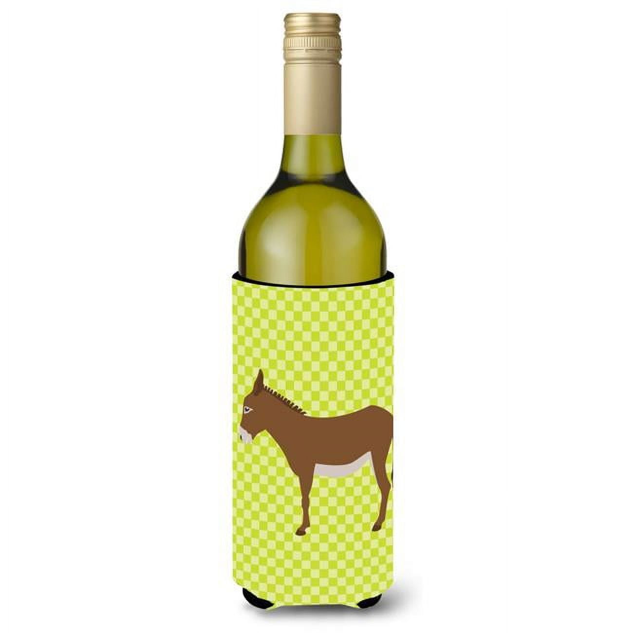 Bb7675literk Cotentin Donkey Green Wine Bottle Beverge Insulator Hugger