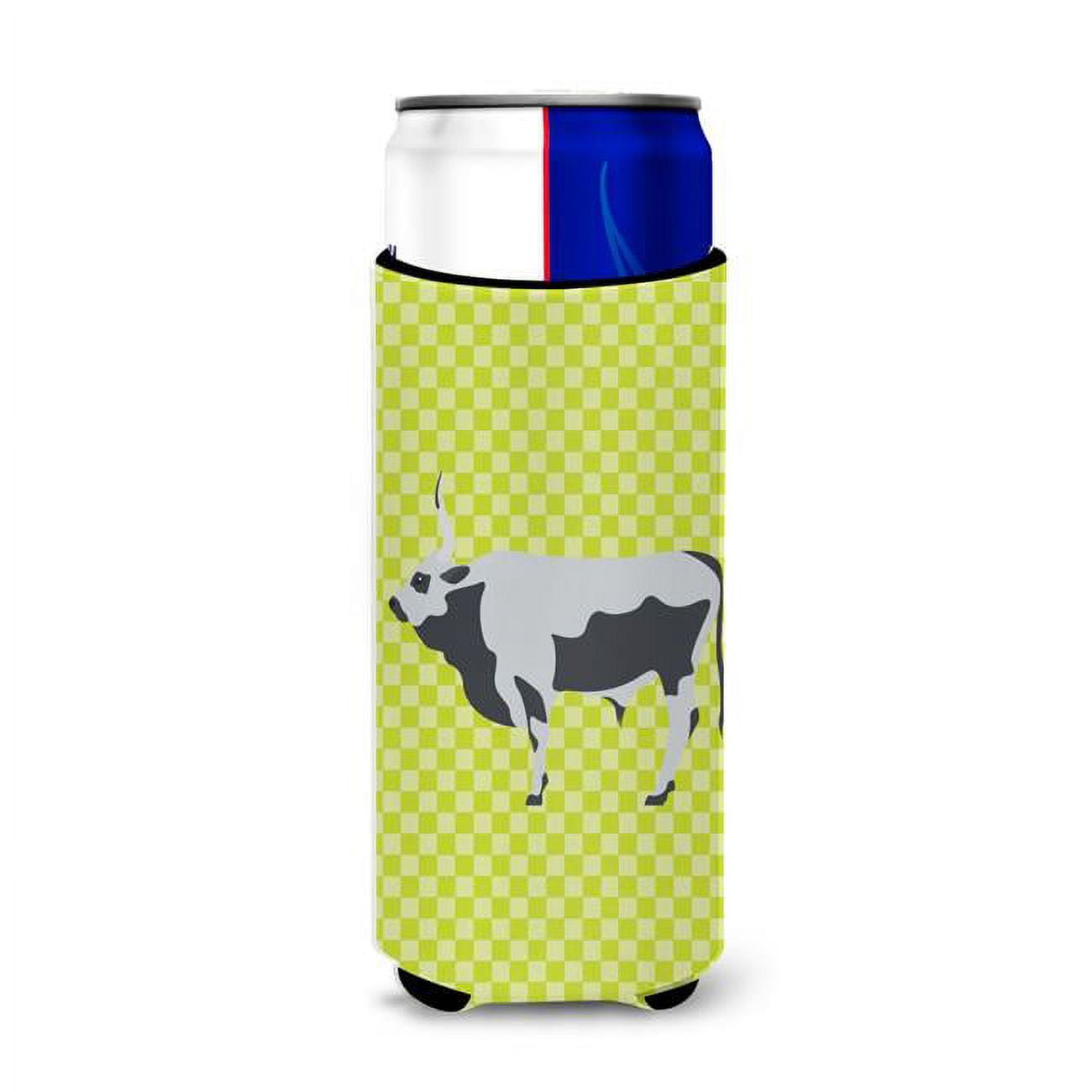 Bb7650muk Hungarian Grey Steppe Cow Green Michelob Ultra Hugger For Slim Cans