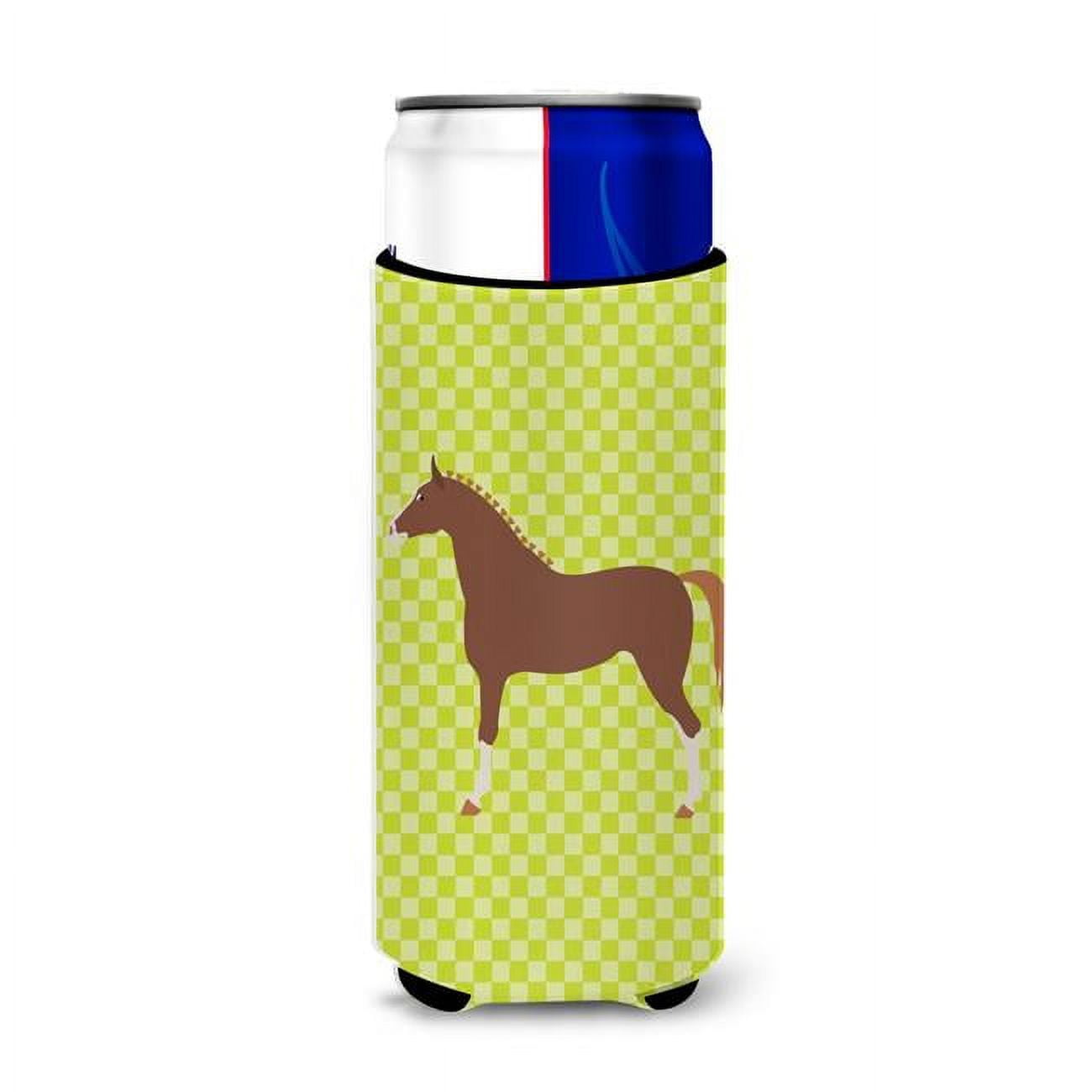 Bb7735muk Hannoverian Horse Green Michelob Ultra Hugger For Slim Cans