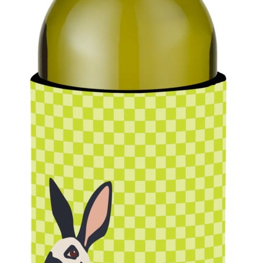 English Spot Rabbit Green Wine Bottle Beverge Insulator Hugger