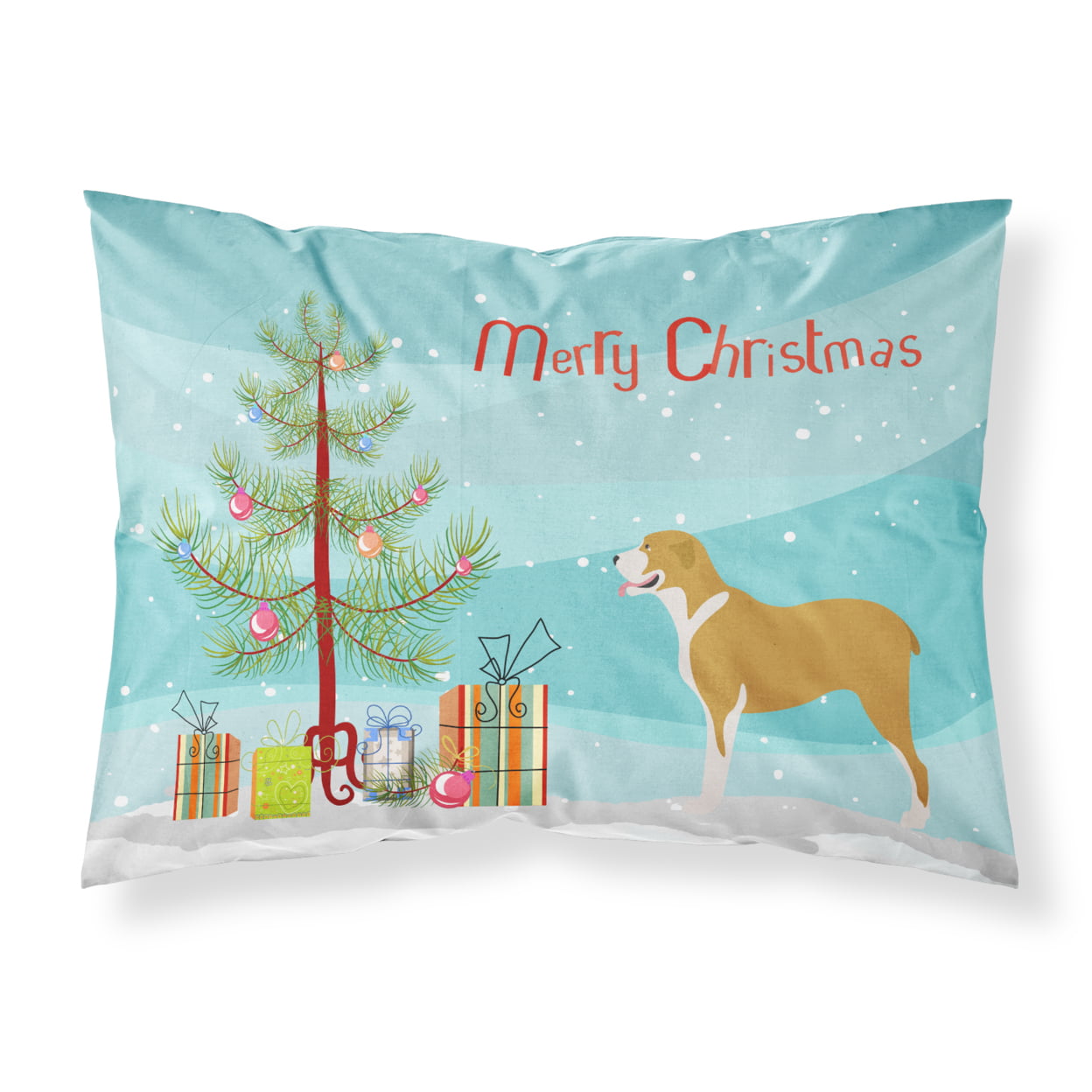 Bb8489pillowcase Belgium Mastiff Christmas Fabric Standard Pillowcase