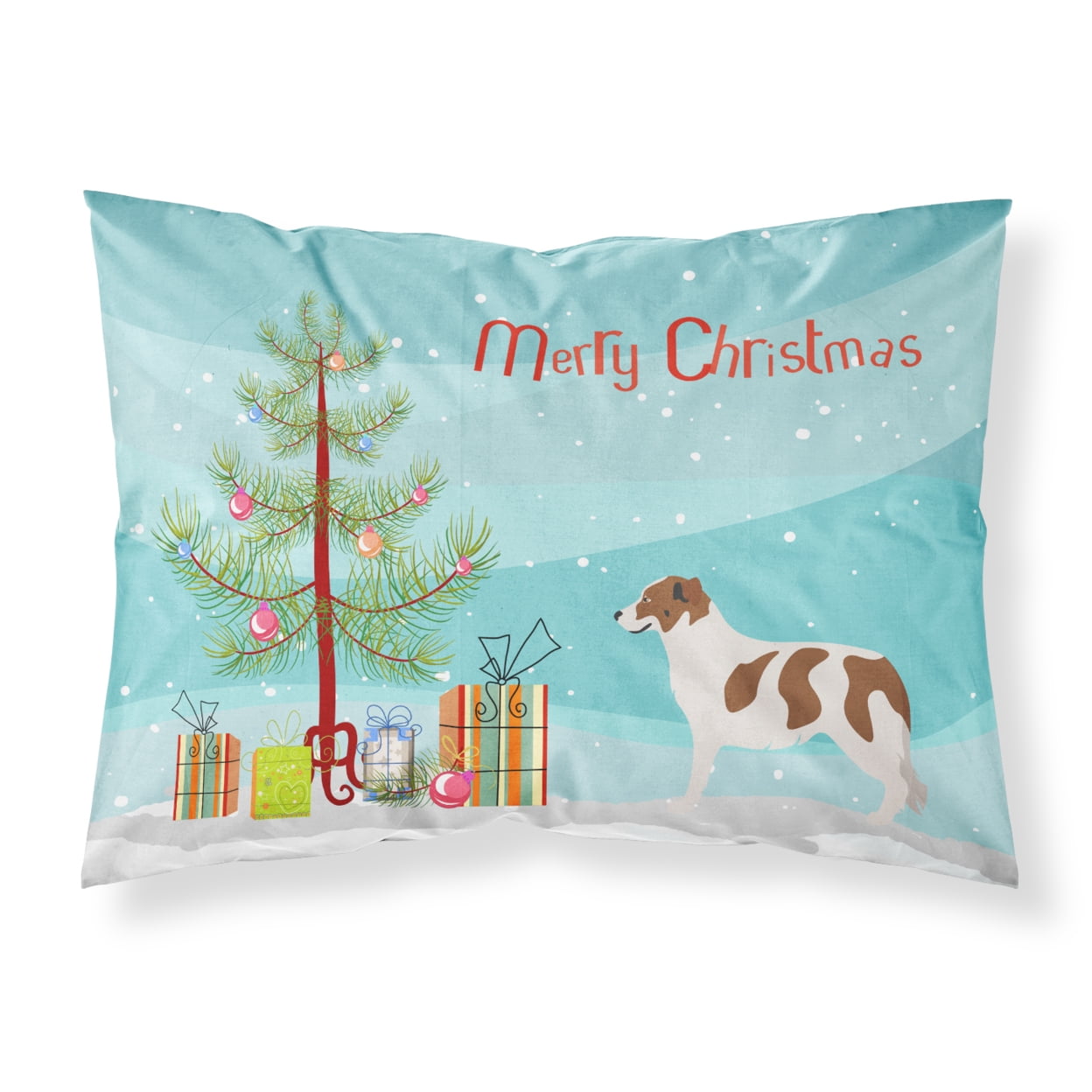 Bb8496pillowcase Aidi Atlas Mountain Dog Christmas Fabric Standard Pillowcase